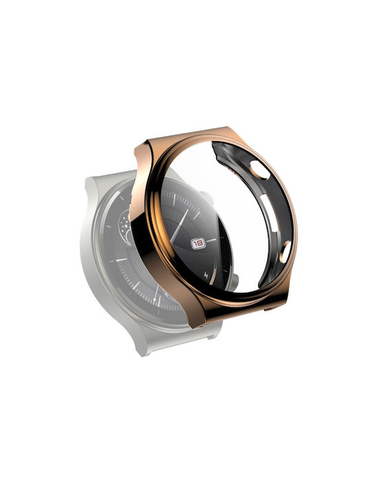 Калъф Силиконов Калъф в Розово злато цвят за Huawei Watch GT 2 Pro - Хуавей Уотч GT 2 Про