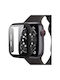 Protection Tempered Glass Plastic Case with Glass in Black color for Apple Watch 42mm