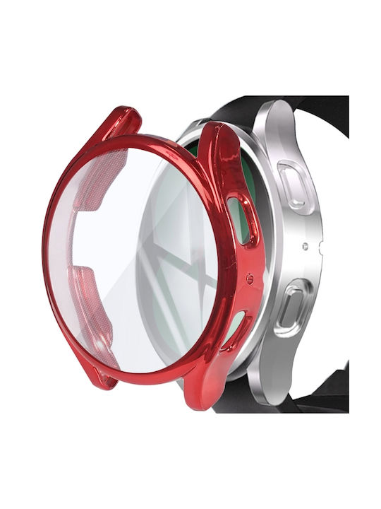 Watch Silicone Case in Red color for Galaxy Watch5 40mm