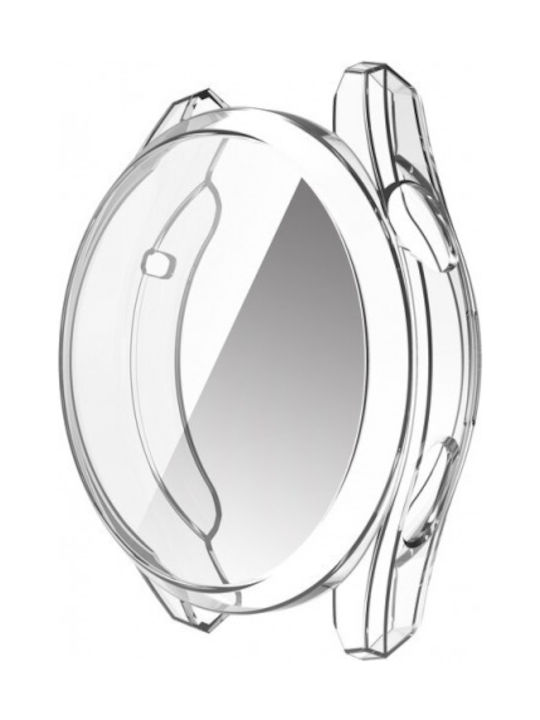 Electroplated Silicone Case with Glass in Transparent color for Huawei Watch 3 Pro