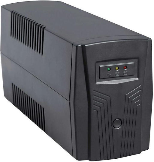 NG UPS1200 LED Line-Interactive 1200VA 720W με 3 Schuko Πρίζες