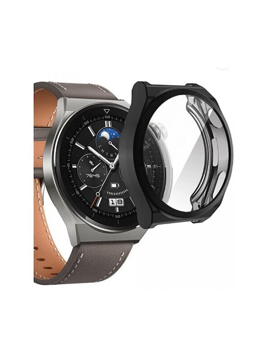 Electroplated Silicone Case Black Colour for Huawei Watch GT 3 Pro 46mm