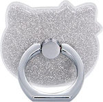 Hello Kitty Ring Holder for Mobile Phone in Silver Colour