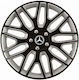 Versaco Car Hubcap Set Dakar NC 16" 4pcs Black