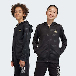 Adidas Παιδική Ζακέτα Μαύρη Full-zip Hoodie