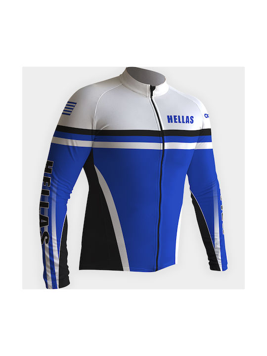 Athlon Lange Ärmel Radtrikot Blau