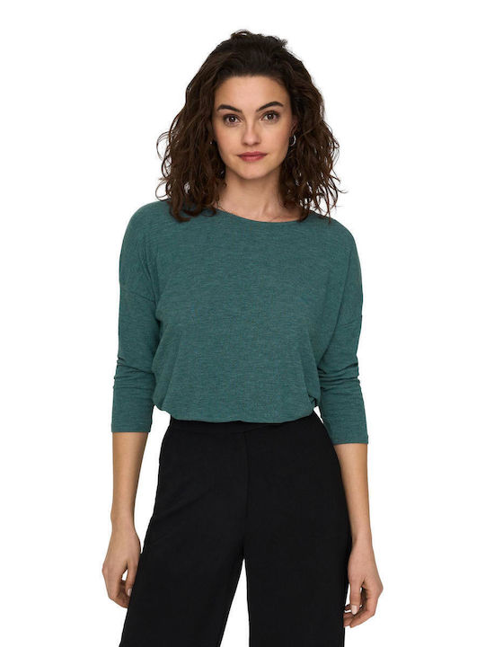 Only Glamour Women's Blouse with 3/4 Sleeve Dee...