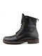 Leather Black Men's Boots Anatomical