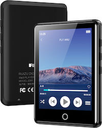 Ruizu M6 MP3 Player (8GB) με TFT Οθόνη Αφής 2.8" Μαύρο