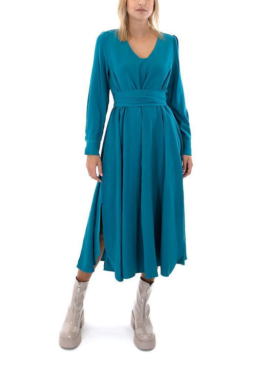 Moutaki Midi Dress Blue