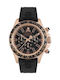 Philipp Plein Watch Chronograph Battery with Black Rubber Strap