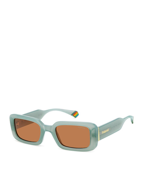 Polaroid Damen Sonnenbrille mit Grün Kunststoff...