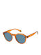 Polaroid Unisex Sonnenbrille mit Orange Kunststoff Gestell und Blau Polarisiert Linse PLD6207/S 2LFC3