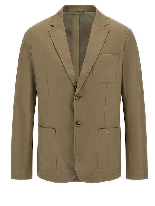 Guess Tyron Men's Suit Jacket Brown