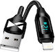 Wozinsky Плетена USB-A към Lightning кабел Черен 1м (WUALC1)