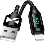 Wozinsky Geflochten USB-A zu Lightning Kabel Schwarz 2m (WUALC2)