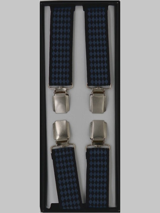 Suspenders Printed Gray