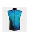 Athlon Männer Wasserdicht Fahrrad-Windjacke Ärmellos Blau