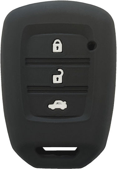 Silicone Car Key Cover Case for Honda Black