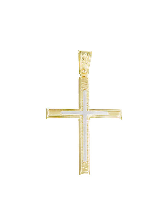 Alorado Herren Gold Kreuz 14K