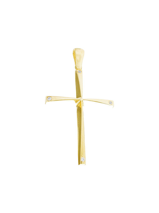 Alorado Femeiesc Aur Cruce 14K