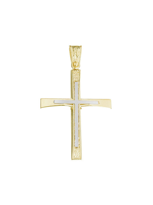 Alorado Herren Gold Kreuz 14K