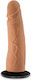 Blush Lock On Dynamite Glass Dildo With Suction Cup Mocha 18cm