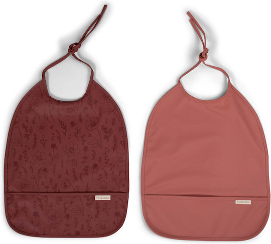 Filibabba Wasserdichte Stoff Baby Lätzchen mit Tasche Grüne für 36 m+ 2Stücke