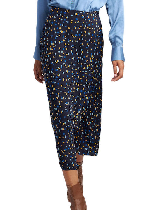 Attrattivo Midi Skirt in Navy Blue color