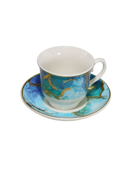 Viosarp Set of Cups Coffee Porcelain White 12pcs