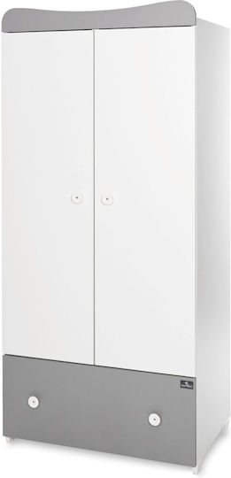 Exclusive Two Door Wardrobe Gray 57x80x178cm