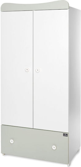 Exclusive Zwei Türen Schrank Weiß 57x80x178cm