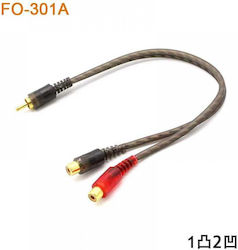 CTC-301 RCA male σε RCA 2x female