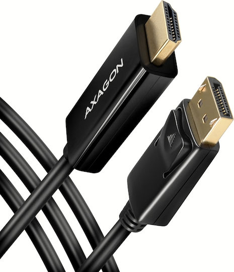 Axagon Cable DisplayPort male - HDMI male 1.8m Μαύρο (RVD-HI14C2)