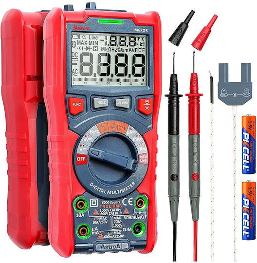 AstroAI Digital Multimeter with AC / DC / Temperature Measurement M6KOR