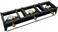 Aminko Express 30 Liquid Gas Countertop Triple Burner