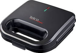 Telco ZJ-201 750W für for 2 Sandwiches Sandwiches Schwarz