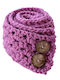 Philio Women's Knitted Scarf Pink