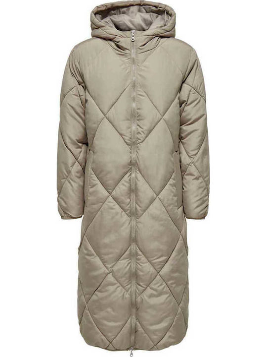 Only Μπουφάν Puffer Weathered Teak