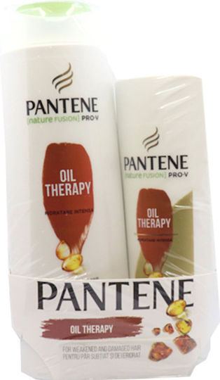 Pantene Gift Σετ Θεραπείας Μαλλιών για Ταλαιπωρημένα Μαλλιά με Σαμπουάν, Conditioner και Λάδι