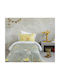 Nima Kids Duvet Single with Microfiber Filling Under Construction Gray 160x240cm