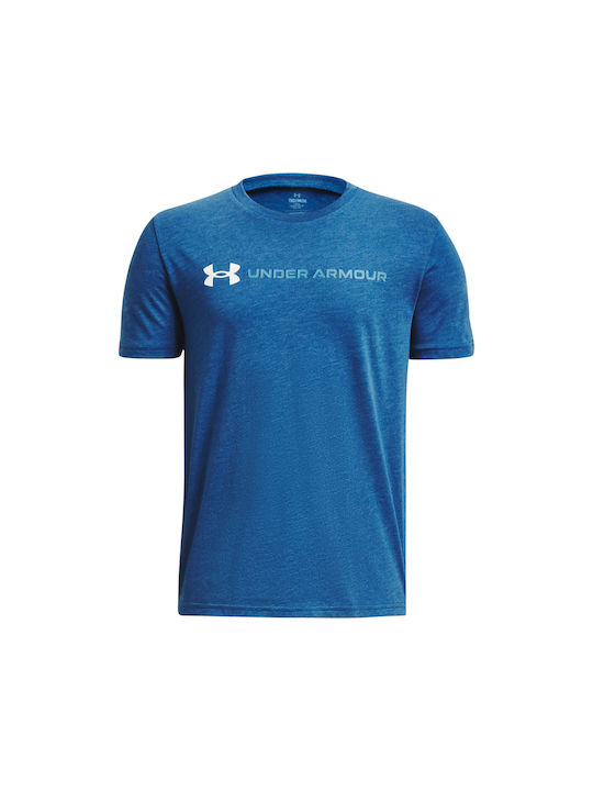 Under Armour Kids' T-shirt Blue Ss
