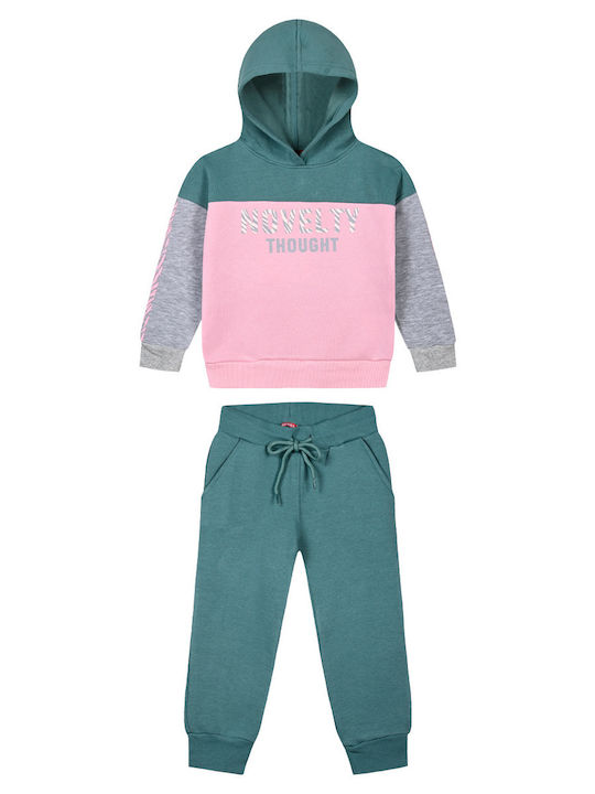 Energiers Kids Sweatpants Set Mint Pink 2pcs