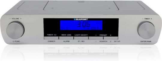 Blaupunkt KR14BT Επιτραπέζιο Ραδιόφωνο Ρεύματος με Bluetooth Ασημί
