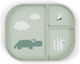 Done by Deer Baby Food Plate Croco made of Plastic Green