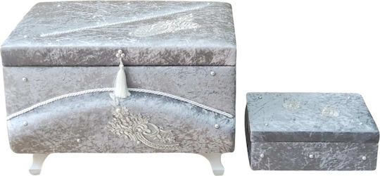 Olia Home Βαπτιστικό Κουτί από Βελούδο 55x35x30εκ.