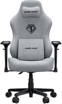 Anda Seat Phantom 3 PRO Large Καρέκλα Gaming Υφασμάτινη Grey με Μαγνητικό Μαξιλάρι αυχένα