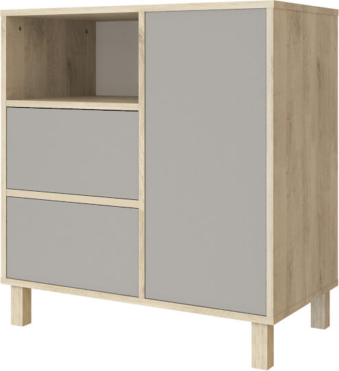 Baby Kommode mit 2 Schubladen Gray 86x48x92cm