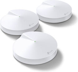 TP-LINK Deco M5 v2 WiFi Mesh Network Access Point Wi‑Fi 5 Dual Band (2.4 & 5GHz) σε Τριπλό Kit