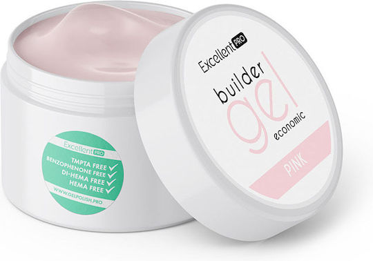 Excellent Pro Excellent PRO Bauherren-Gel Falsche Nagelgel Economic Pink 15gr